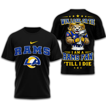 Los Angeles Rams | Premium NFL Football Fan Till I Die 3D Shirt | DH52