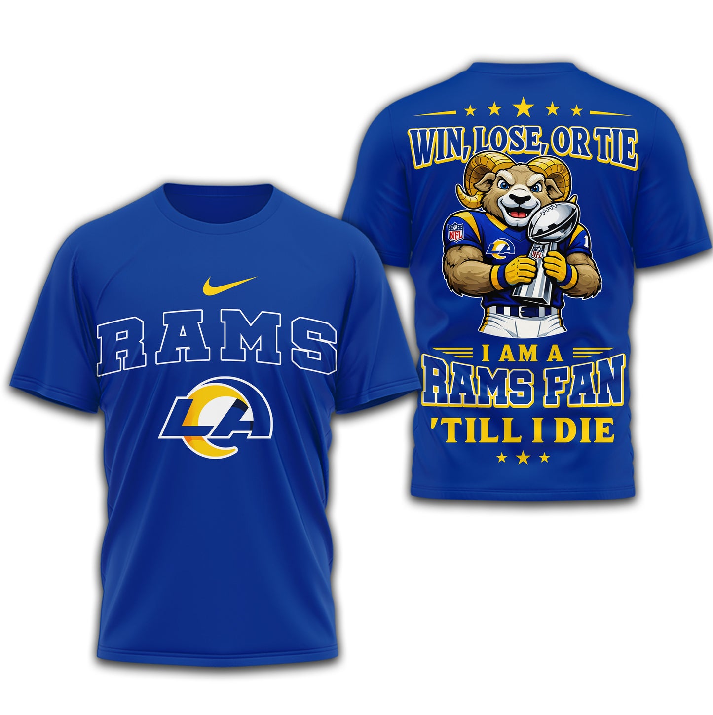 Los Angeles Rams | Premium NFL Football Fan Till I Die 3D Shirt | DH52