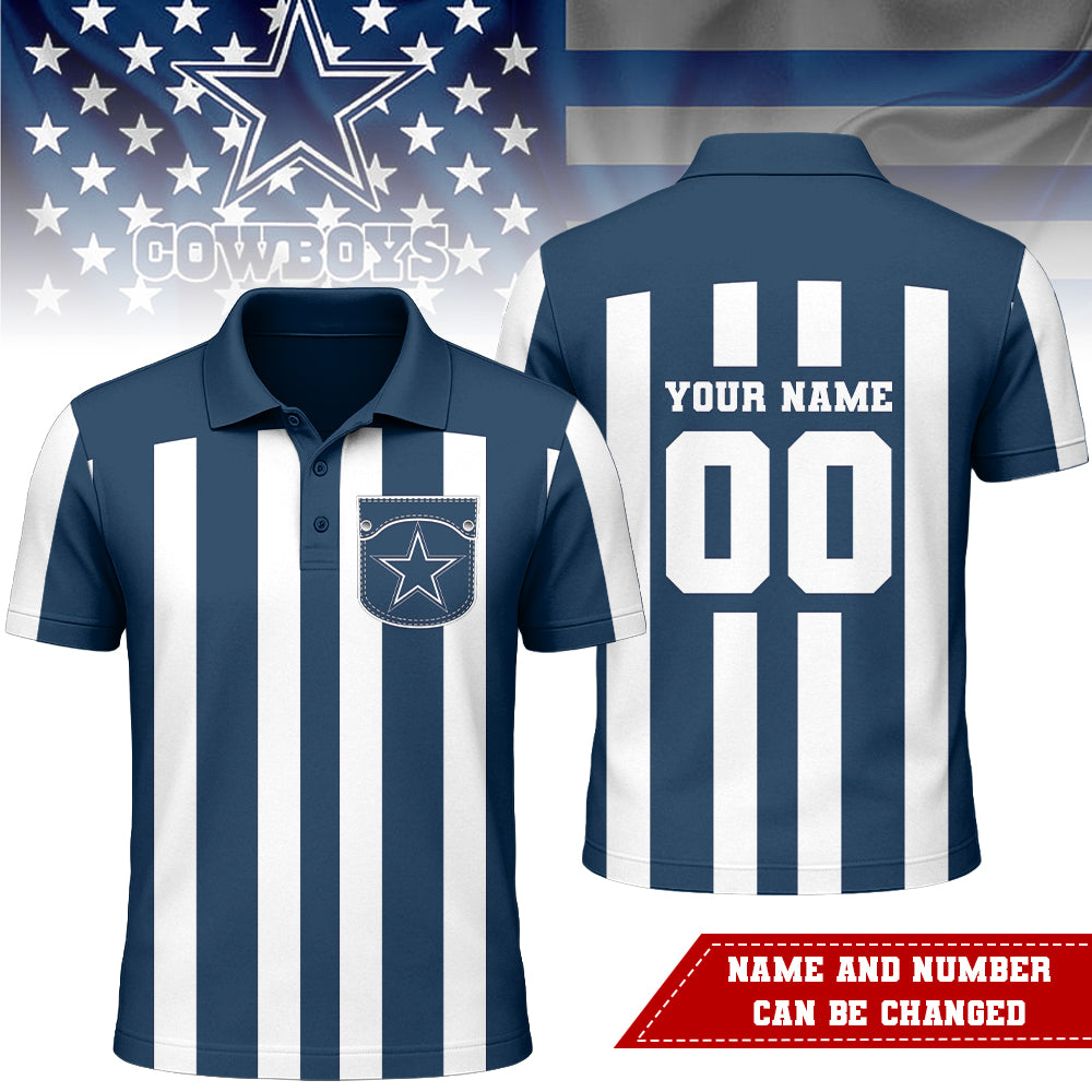 Dallas Cowboys | Premium NFL Referees 3D Polo Shirt | BY37