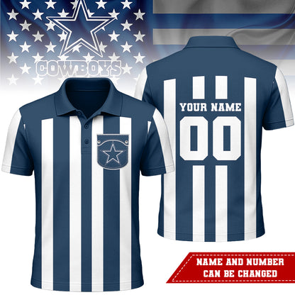 Dallas Cowboys | Premium NFL Referees 3D Polo Shirt | BY37
