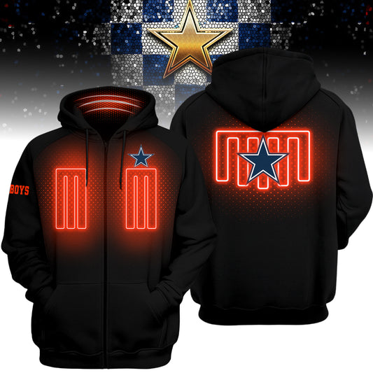 Dallas Cowboys | Premium NFL Heated Zip Hoodie | KE94