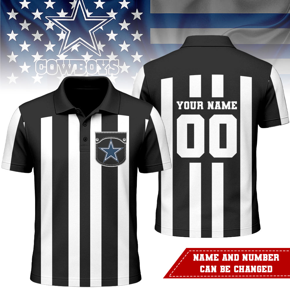 Dallas Cowboys | Premium NFL Referees 3D Polo Shirt | BY37