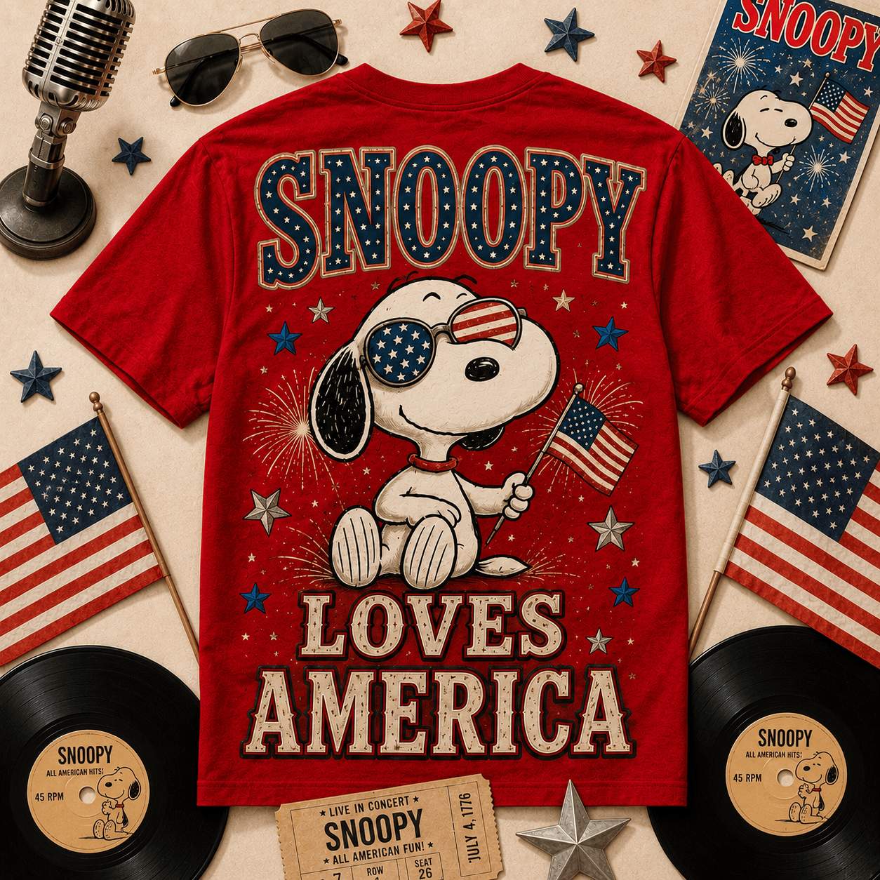 Premium SNPY America 250 Years of Freedom Tribute T-Shirt TD | TA47