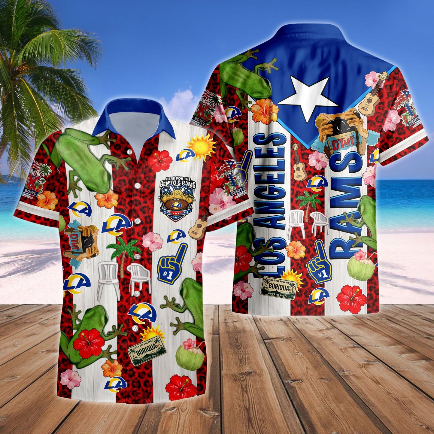 Los Angeles Rams | Premium NFL Benito Bowl Hawaiian Shirt | AF33