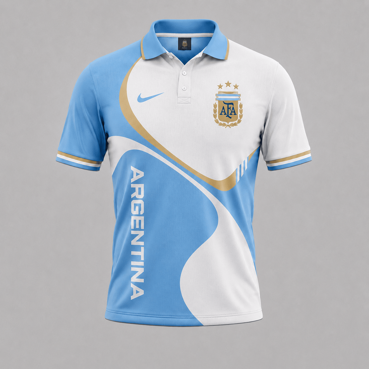 Argentina | Premium WC26 Victory Heritage Polo Shirt TD | ZQ85