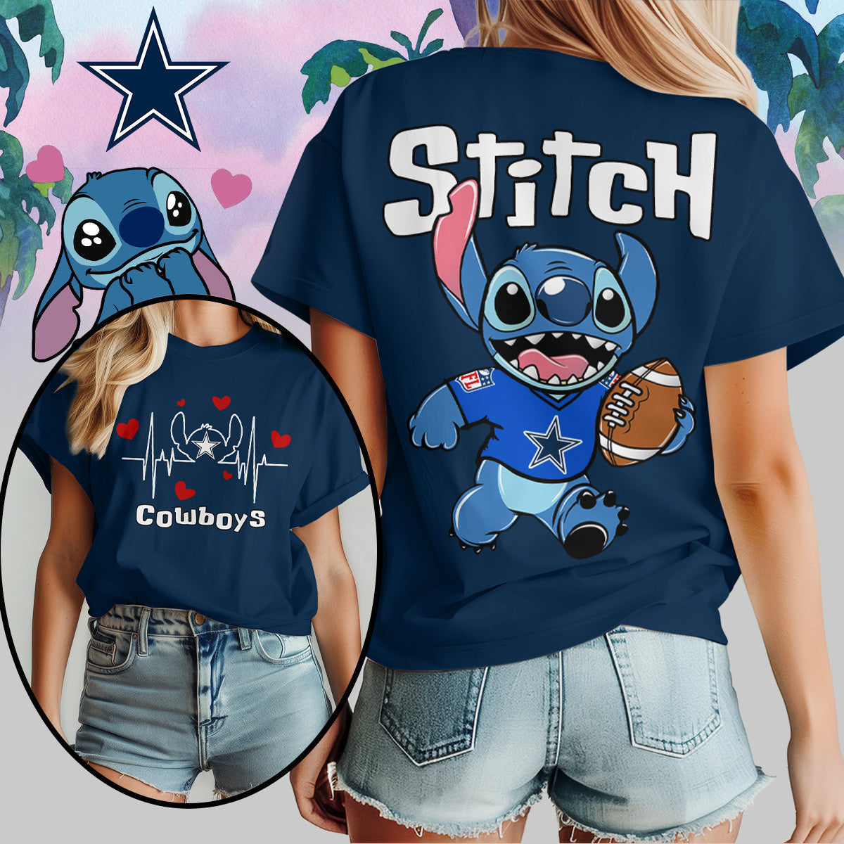 Dallas Cowboys | Premium NFL Stitch Women Shirt | OV56