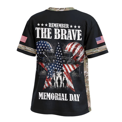 Los Angeles Rams | Premium NFL Memorial Day V-neck Baseball Jersey | QJ63