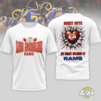 Los Angeles Rams | Premium NFL Valentine's Day 3D Shirt | CO98