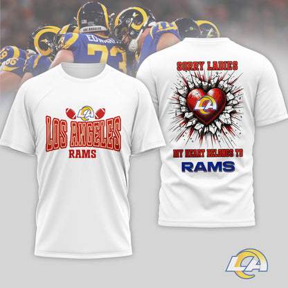 Los Angeles Rams | Premium NFL Valentine's Day 3D Shirt | CO98