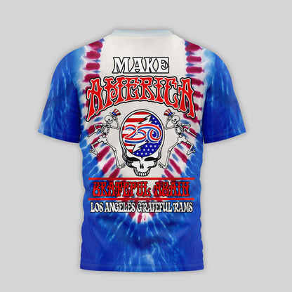 Los Angeles Rams | Premium NFL Grateful Dead 250 Years Of America 3D Shirt | JG52