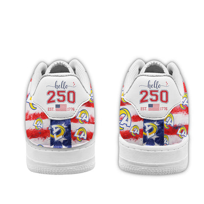 Los Angeles Rams | Premium NFL 250 Years Of America AF1 Shoes | HK54