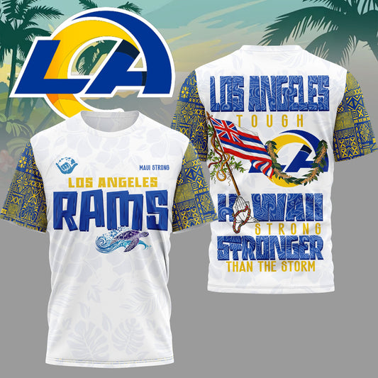 Los Angeles Rams | Premium NFL Hawaii Strong 3D Shirt | PO89