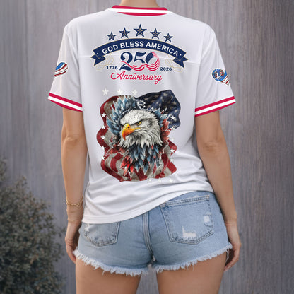 Premium AMC 250th Anniversary V-neck Baseball Jersey HY | EU90