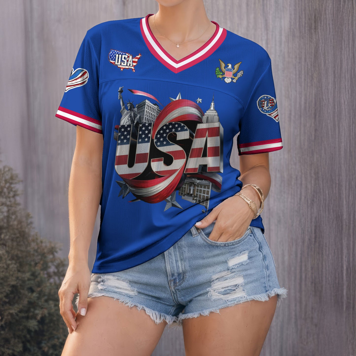 Premium AMC 250th Anniversary V-neck Baseball Jersey HY | EU90