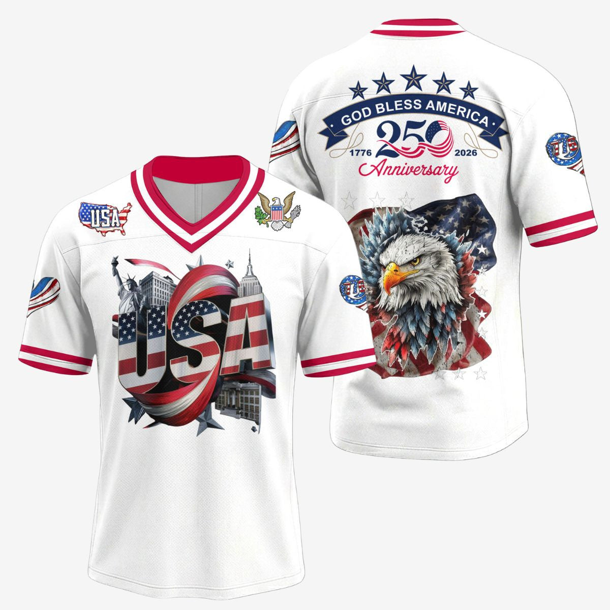 Premium AMC 250th Anniversary V-neck Baseball Jersey HY | EU90