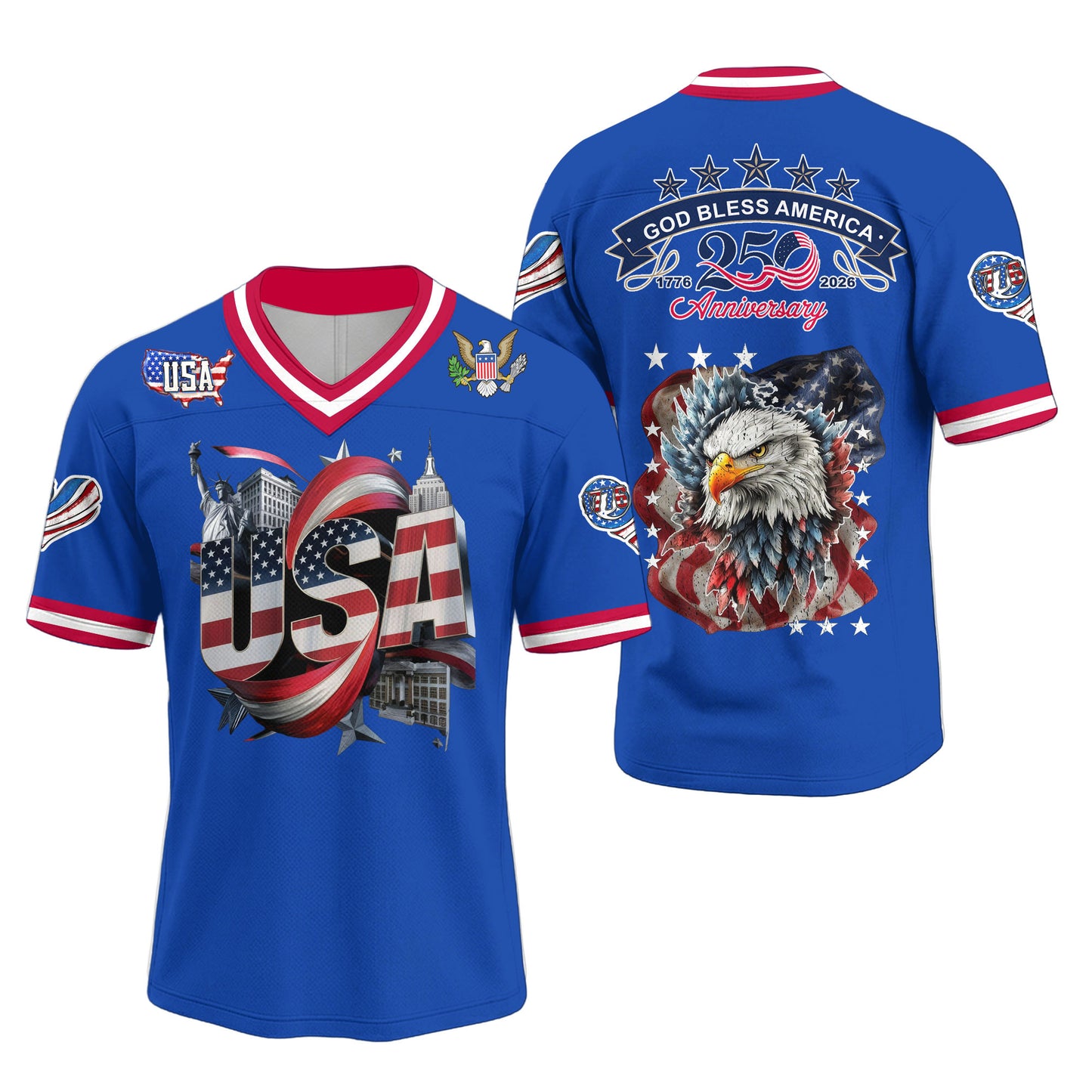 Premium AMC 250th Anniversary V-neck Baseball Jersey HY | EU90