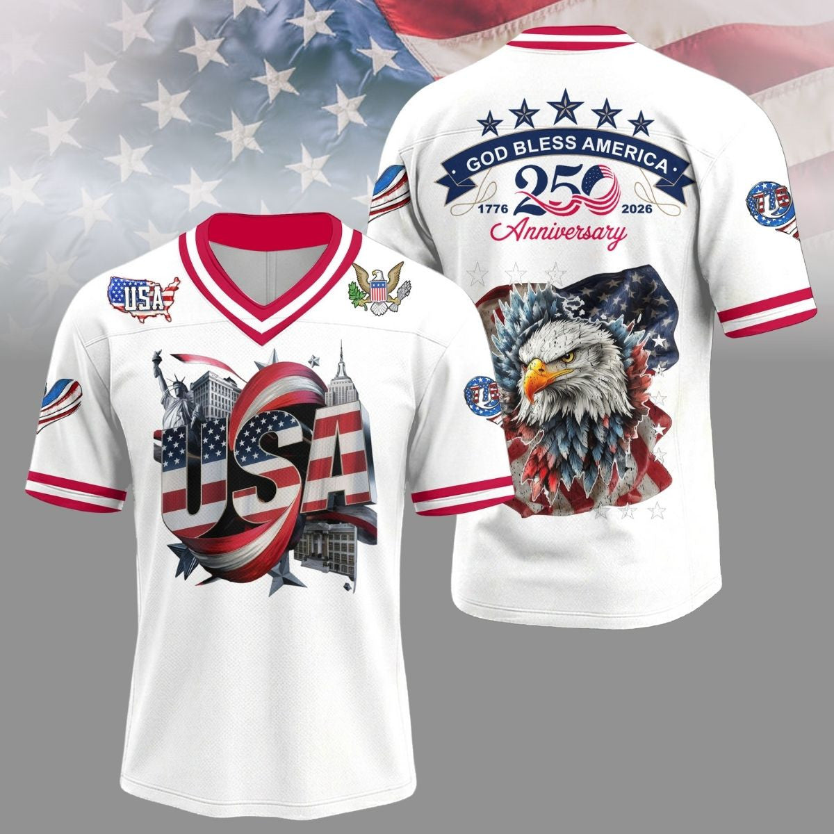 Premium AMC 250th Anniversary V-neck Baseball Jersey HY | EU90