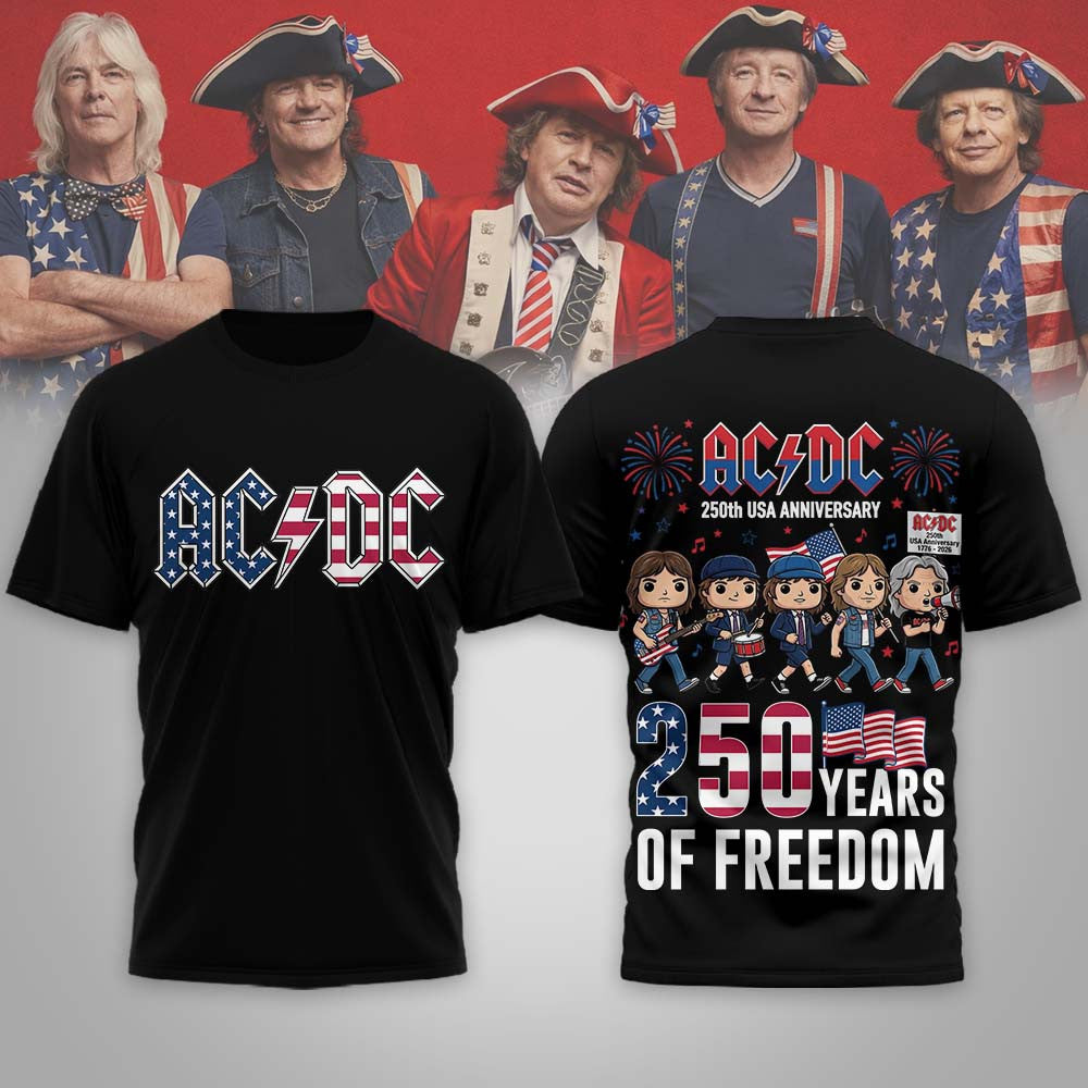 Premium ACDC 250th Anniversary 3D Shirt NP | ZL97