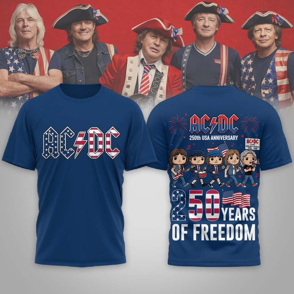 Premium ACDC 250th Anniversary 3D Shirt NP | ZL97