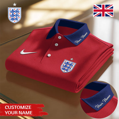 England | Premium WC26 Polo Shirt TD | BW58