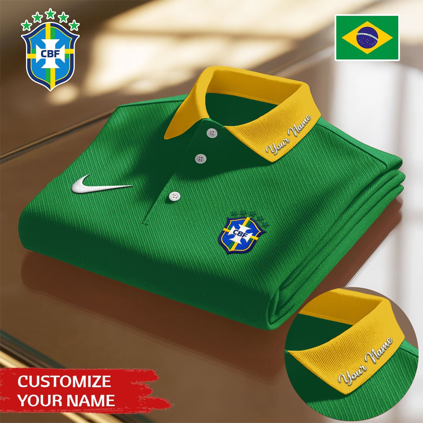 Brazil | Premium WC26 Polo Shirt TD | UG86