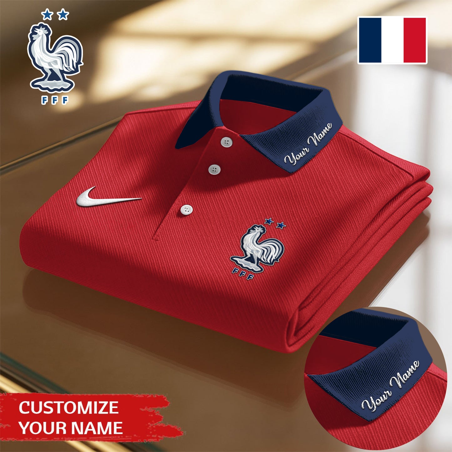 France - Premium WC26 Polo Shirt TD | GX22