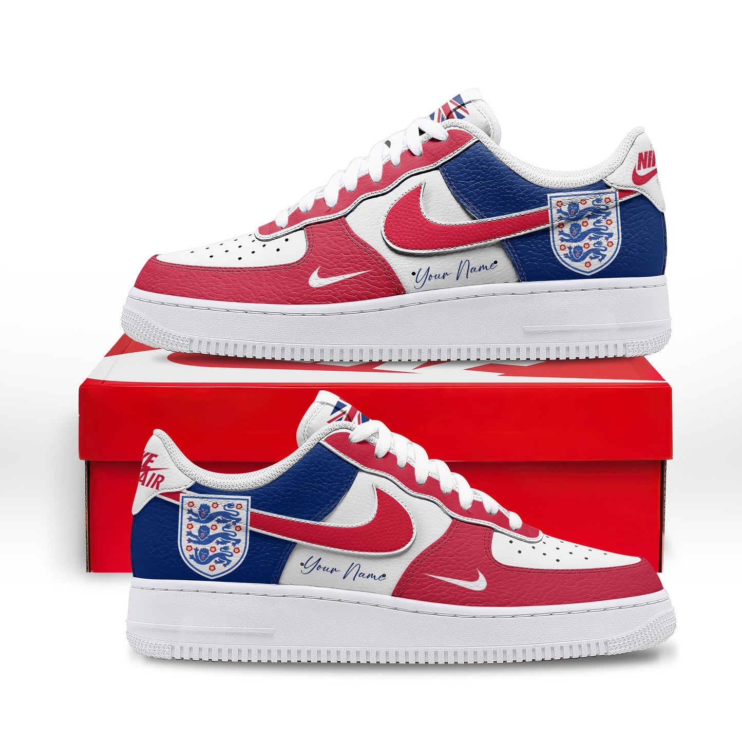 England | Premium WC26 Custom AF1 Shoes TD | BR27