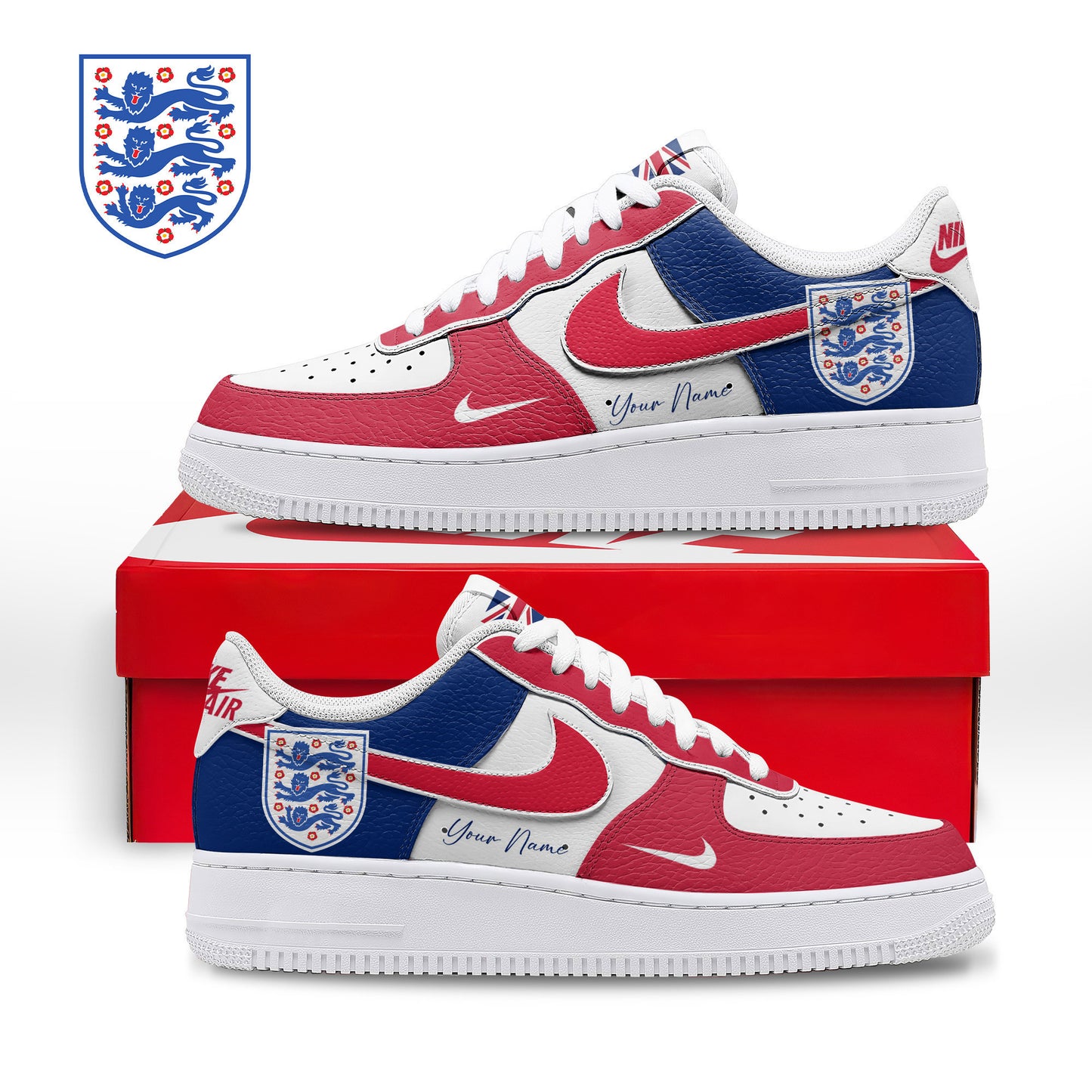 England | Premium WC26 Custom AF1 Shoes TD | BR27