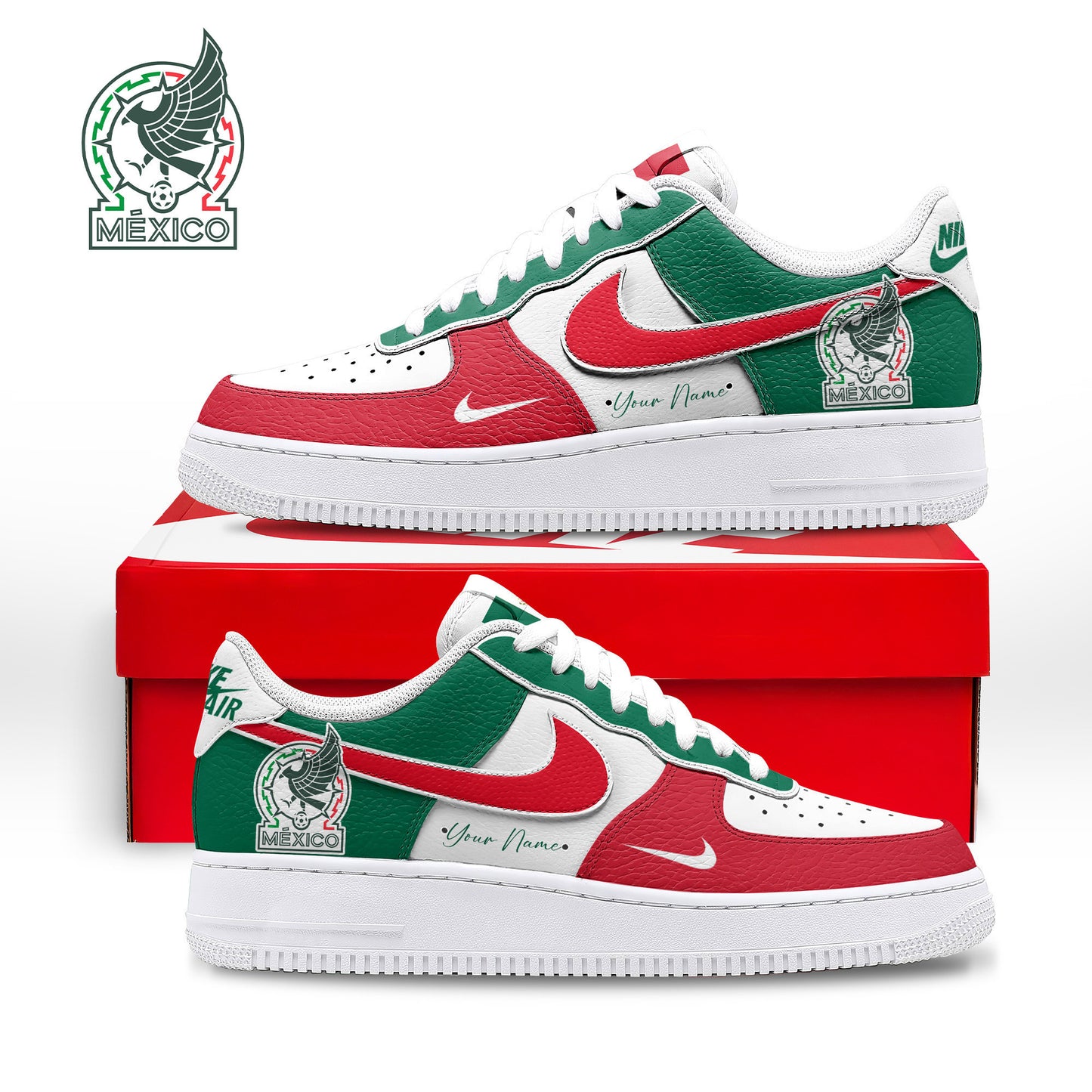 Mexico | Premium WC26 Custom AF1 Shoes TD | RH79