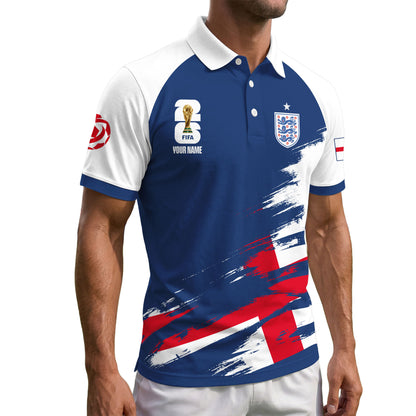 England | Premium Road to World Cup 2026 Polo Shirt TD | RB65