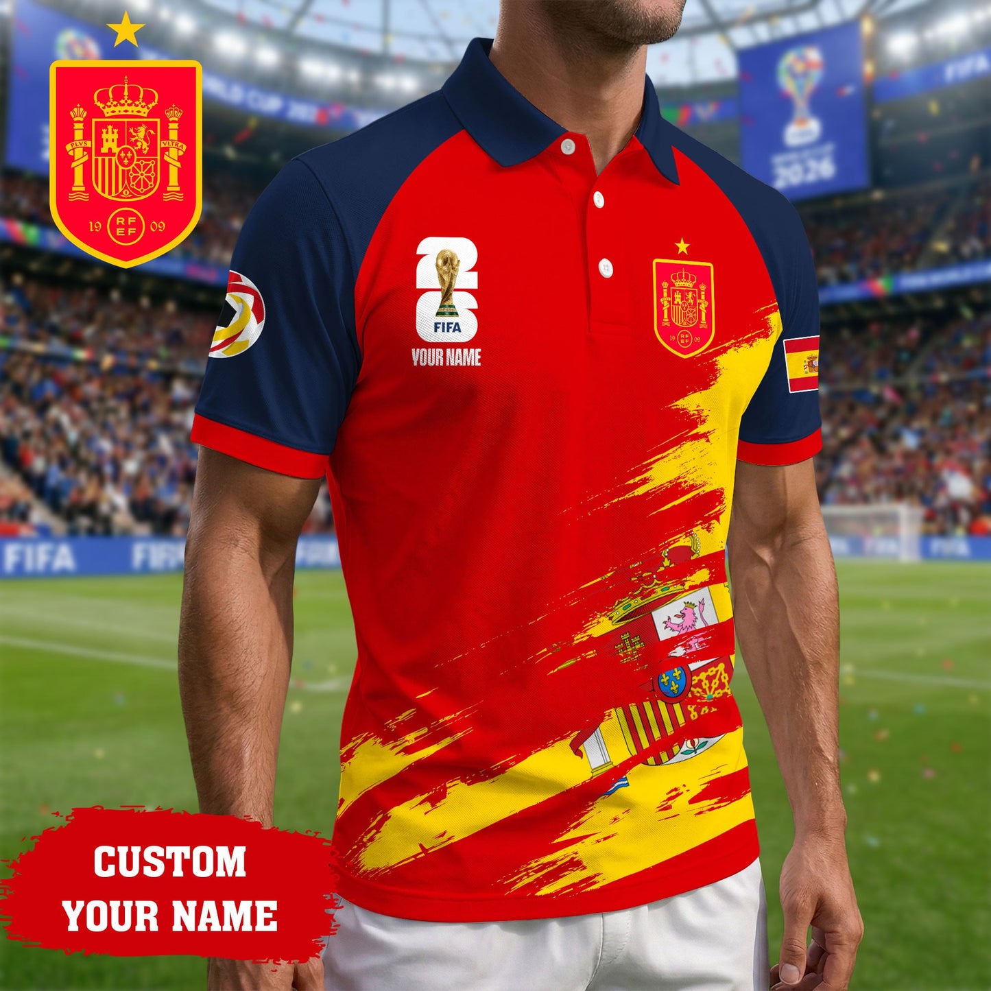 Spain | Premium Road to World Cup 2026 Polo Shirt TD | QM27