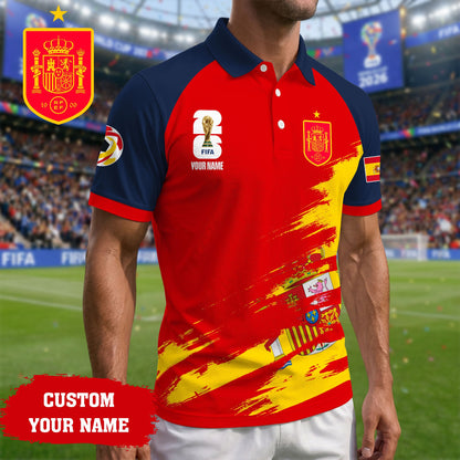 Spain | Premium Road to World Cup 2026 Polo Shirt TD | QM27