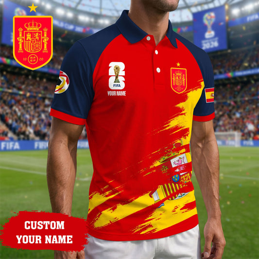 Spain | Premium Road to World Cup 2026 Polo Shirt TD | QM27