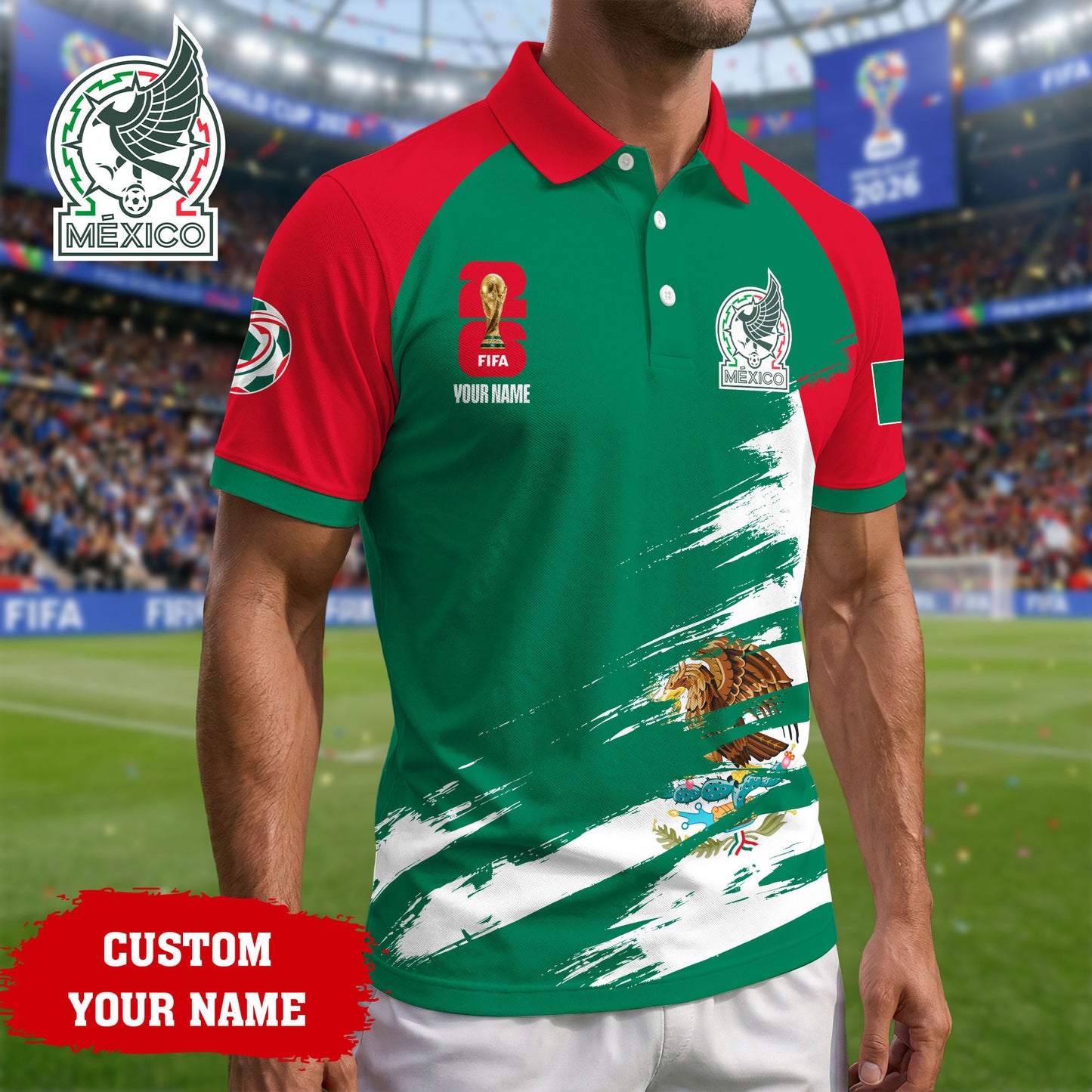 Mexico | Premium Road to World Cup 2026 Polo Shirt TD | LG22