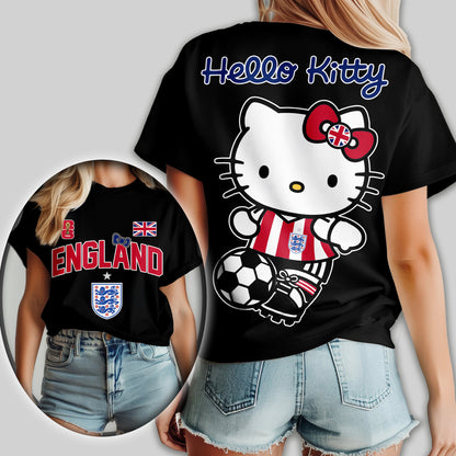 England | Premium WC26 Hello Kitty Women Shirt TD | BV28