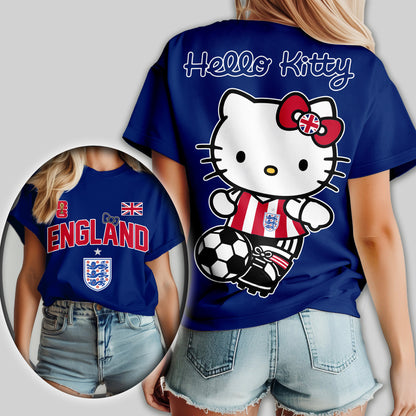 England | Premium WC26 Hello Kitty Women Shirt TD | BV28
