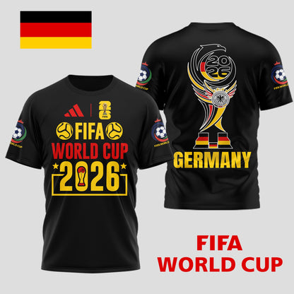 Germany | Premium World Cup Spirit 2026 WC26 3D T-Shirt TD | UU64