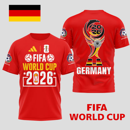 Germany | Premium World Cup Spirit 2026 WC26 3D T-Shirt TD | UU64