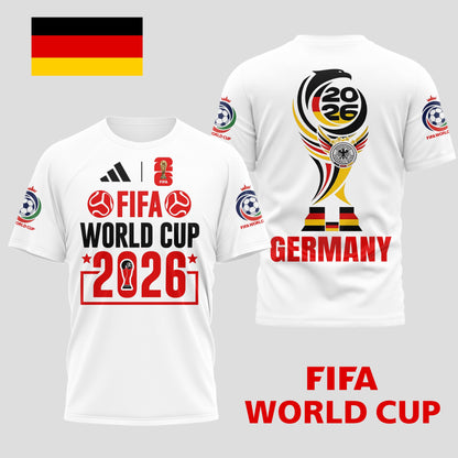 Germany | Premium World Cup Spirit 2026 WC26 3D T-Shirt TD | UU64