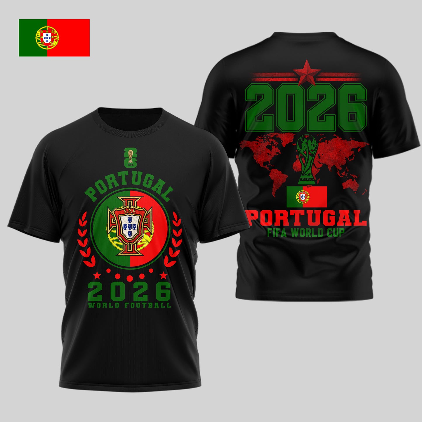 Portugal | Premium World Cup 2026 Legacy - WC26 3D Shirt TD | HE77