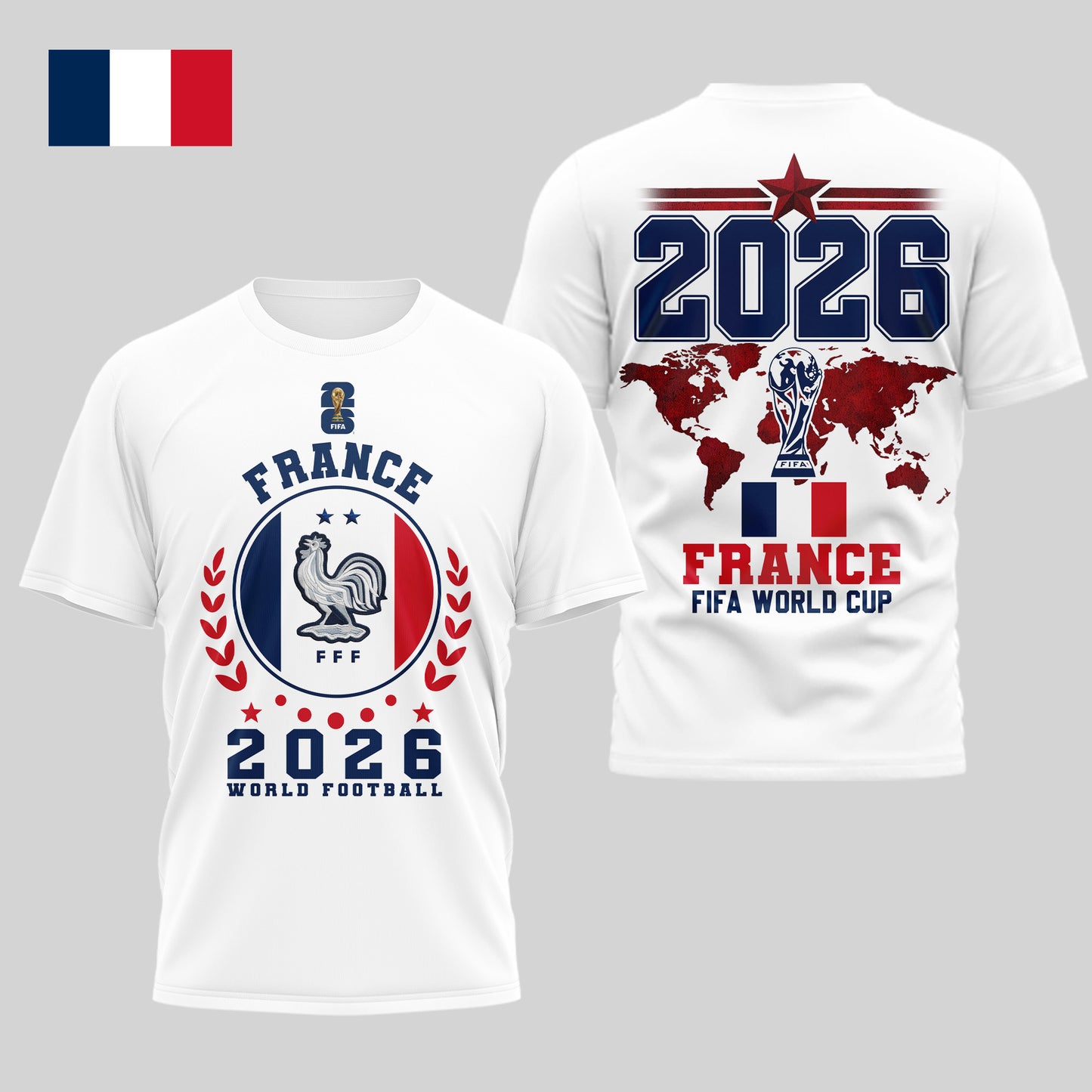 France - Premium World Cup 2026 Legacy - WC26 3D Shirt TD | GU54