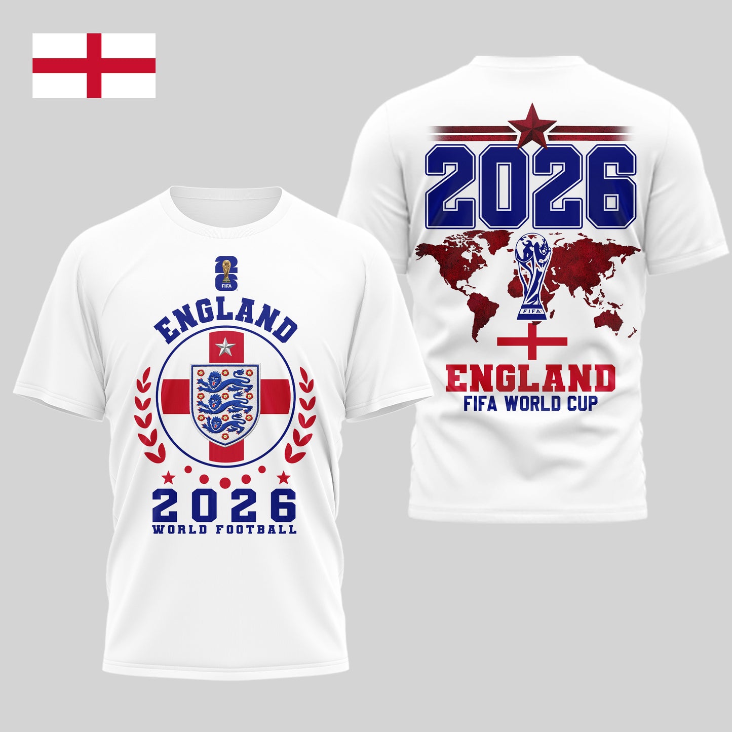 England | Premium World Cup 2026 Legacy - WC26 3D Shirt TD | DM99
