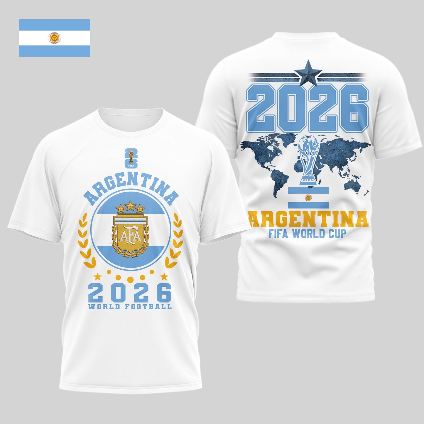 Argentina | Premium World Cup 2026 Legacy - WC26 3D Shirt TD | CH43