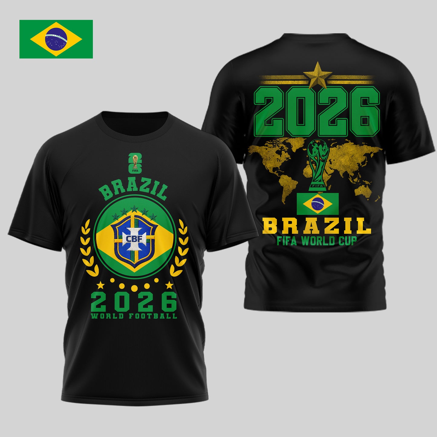 Brazil | Premium World Cup 2026 Legacy - WC26 3D Shirt TD | IW32