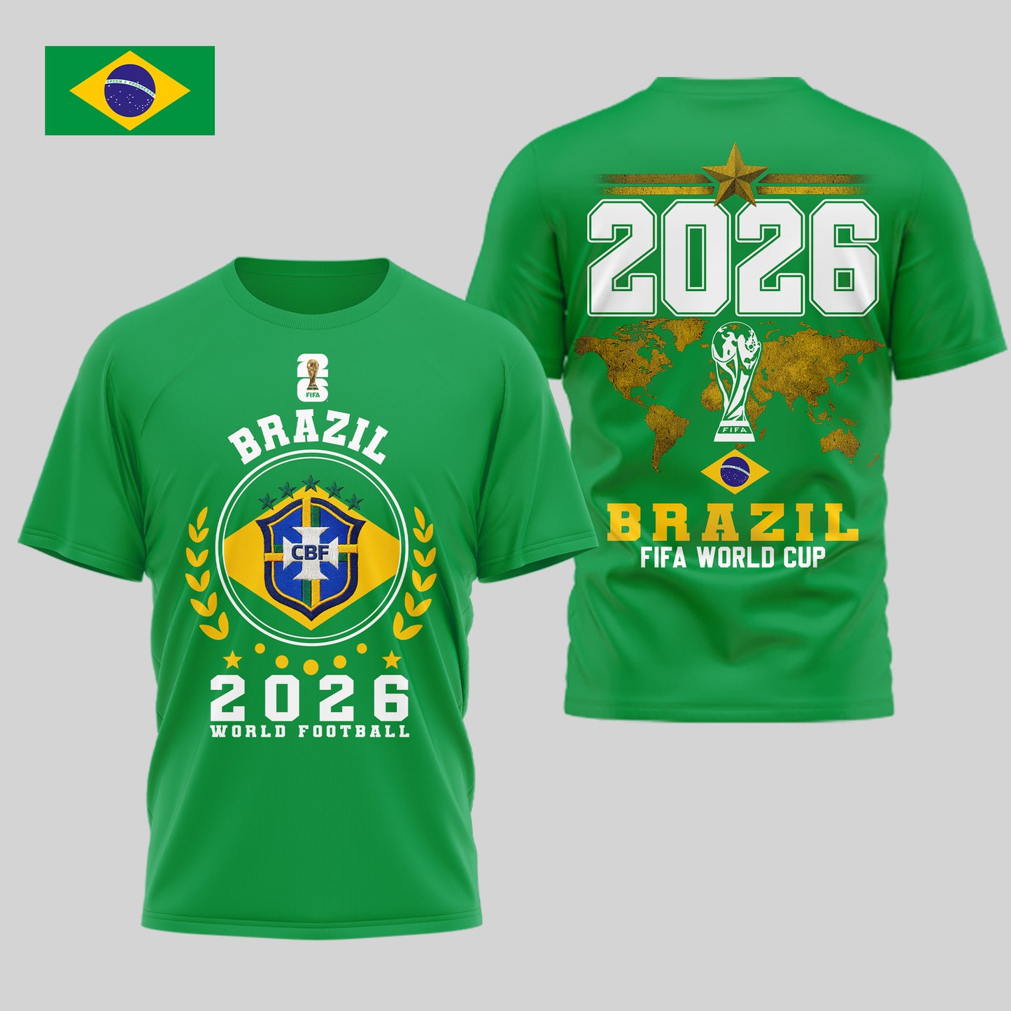 Brazil | Premium World Cup 2026 Legacy - WC26 3D Shirt TD | IW32