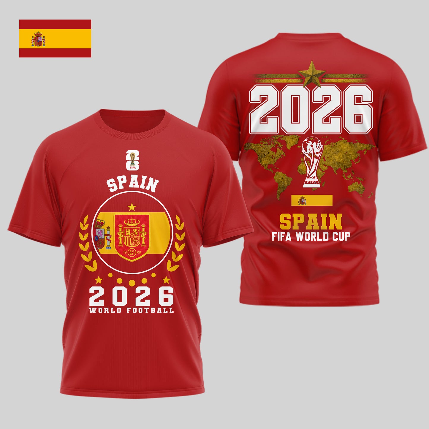 Spain | Premium World Cup 2026 Legacy - WC26 3D Shirt TD | AV43