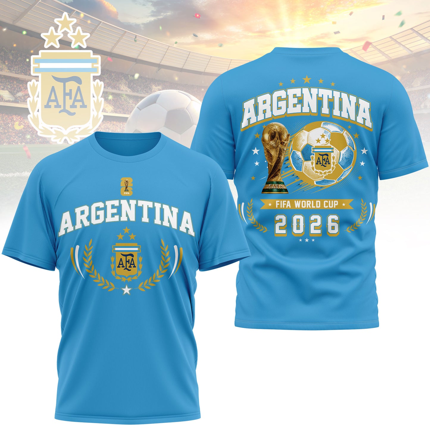 Argentina | Premium WC26 Classic 3D Shirt TD | HU31