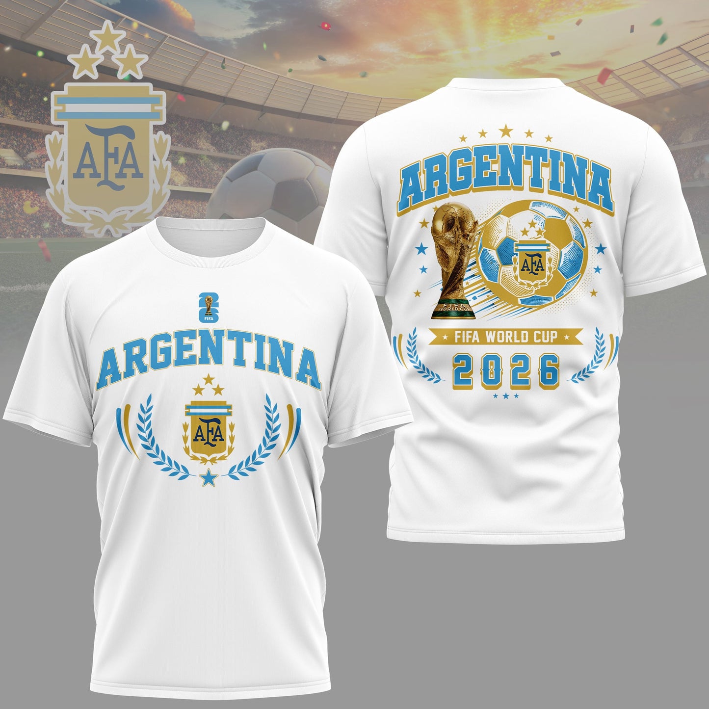 Argentina | Premium WC26 Classic 3D Shirt TD | HU31