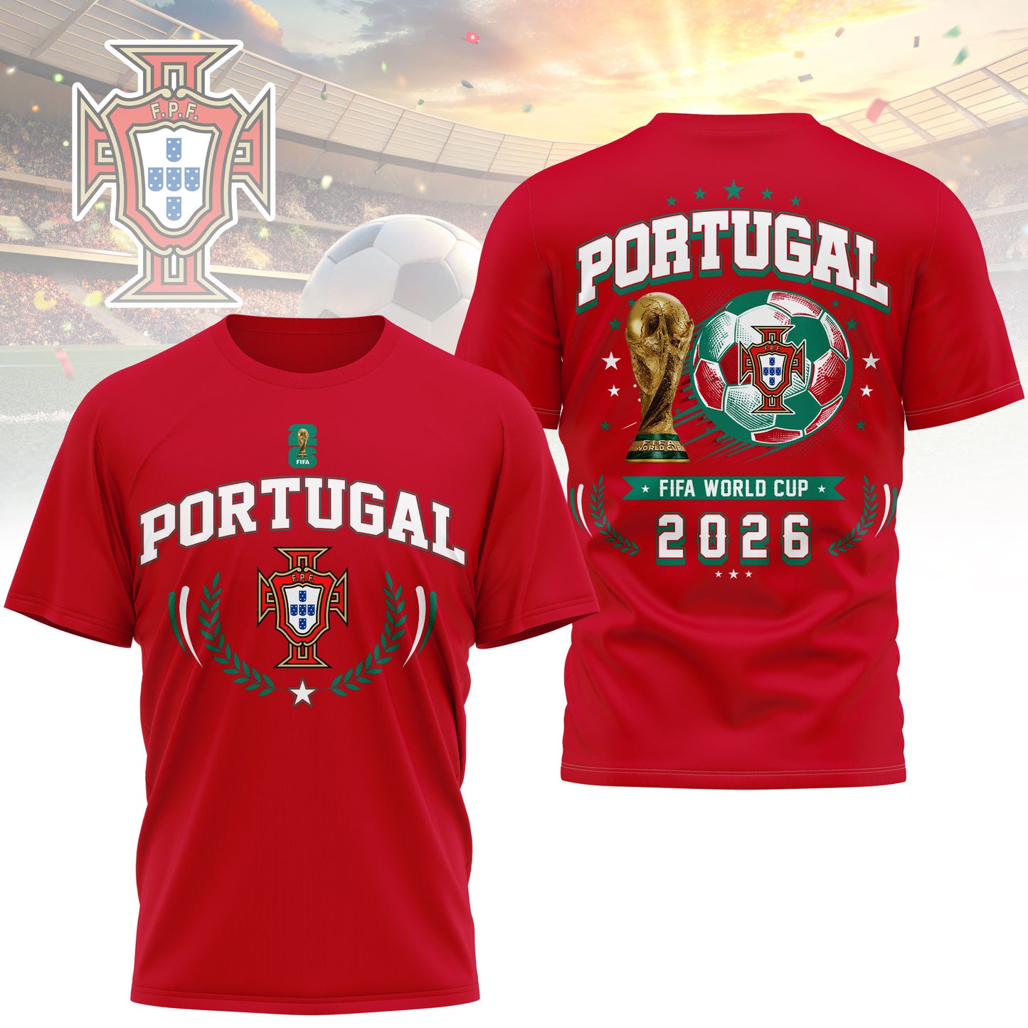Portugal | Premium WC26 Classic 3D Shirt TD | TU97