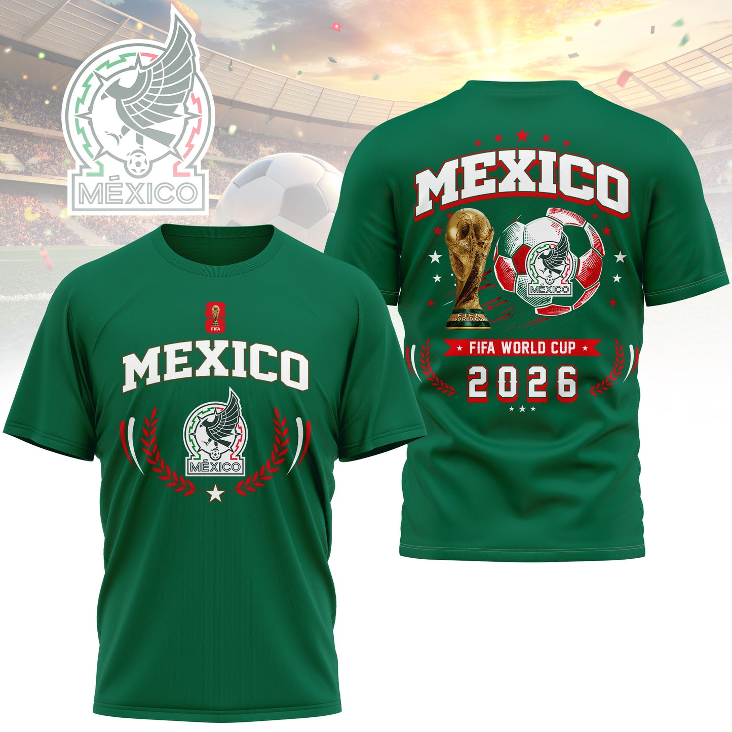 Mexico | Premium WC26 Classic 3D Shirt TD | VY51